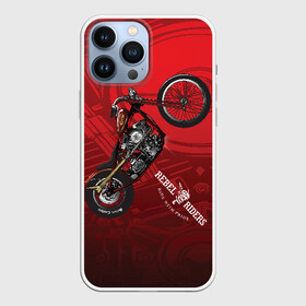 Чехол для iPhone 13 Pro Max с принтом Vintage chopper motorcycle в Рязани,  |  | bike | crash | drift | extreme | jawa | motor cycle | motorbike | motorcycle | race | racing | rally | turbo | автомобил | быстрый | классика | мотоцикл | скремблер | экстрим