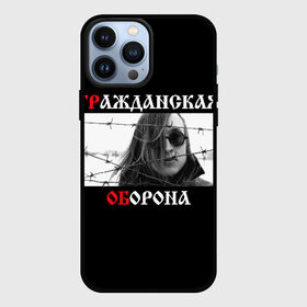 Чехол для iPhone 13 Pro Max с принтом Гр.Об + Анархия (спина) в Рязани,  |  | punk | punks not dead | гр.об. | гражданская оборона | гроб | егор летов | панки | хой