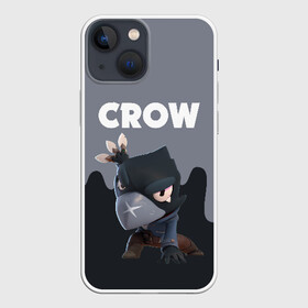 Чехол для iPhone 13 mini с принтом BRAWL STARS CROW в Рязани,  |  | android | brawl stars | colt | crow | games | leon | penny | poco. | shelly | spike | wanted | брав | бравл старс | звезды | игры | мобильные игры | старс