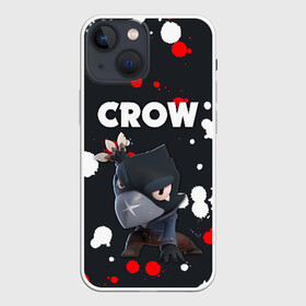 Чехол для iPhone 13 mini с принтом BRAWL STARS CROW в Рязани,  |  | android | brawl stars | colt | crow | games | leon | penny | poco. | shelly | spike | wanted | брав | бравл старс | звезды | игры | мобильные игры | старс