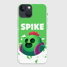 Чехол для iPhone 13 mini с принтом BRAWL STARS SPIKE в Рязани,  |  | android | brawl stars | colt | crow | games | leon | penny | poco. | shelly | spike | wanted | брав | бравл старс | звезды | игры | мобильные игры | старс