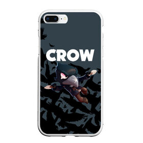 Чехол для iPhone 7Plus/8 Plus матовый с принтом BRAWL STARS CROW в Рязани, Силикон | Область печати: задняя сторона чехла, без боковых панелей | brawl stars | bull | colt | crow | leon | stars | берли | бо | брок | ворон | джесси | динамайк | дэррил | кольт | леон | мортис | нита | пайпер | пенни | поко | пэм | рикошет | спайк | фрэнк | шелли | эль примо