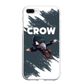 Чехол для iPhone 7Plus/8 Plus матовый с принтом BRAWL STARS CROW в Рязани, Силикон | Область печати: задняя сторона чехла, без боковых панелей | brawl stars | bull | colt | crow | leon | stars | берли | бо | брок | ворон | джесси | динамайк | дэррил | кольт | леон | мортис | нита | пайпер | пенни | поко | пэм | рикошет | спайк | фрэнк | шелли | эль примо