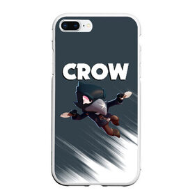 Чехол для iPhone 7Plus/8 Plus матовый с принтом BRAWL STARS CROW в Рязани, Силикон | Область печати: задняя сторона чехла, без боковых панелей | brawl stars | bull | colt | crow | leon | stars | берли | бо | брок | ворон | джесси | динамайк | дэррил | кольт | леон | мортис | нита | пайпер | пенни | поко | пэм | рикошет | спайк | фрэнк | шелли | эль примо