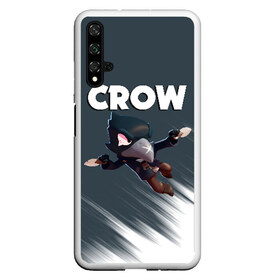 Чехол для Honor 20 с принтом BRAWL STARS CROW в Рязани, Силикон | Область печати: задняя сторона чехла, без боковых панелей | brawl stars | bull | colt | crow | leon | stars | берли | бо | брок | ворон | джесси | динамайк | дэррил | кольт | леон | мортис | нита | пайпер | пенни | поко | пэм | рикошет | спайк | фрэнк | шелли | эль примо