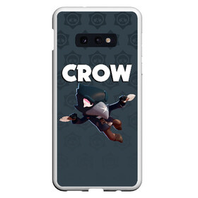 Чехол для Samsung S10E с принтом BRAWL STARS CROW в Рязани, Силикон | Область печати: задняя сторона чехла, без боковых панелей | brawl stars | bull | colt | crow | leon | stars | берли | бо | брок | ворон | джесси | динамайк | дэррил | кольт | леон | мортис | нита | пайпер | пенни | поко | пэм | рикошет | спайк | фрэнк | шелли | эль примо