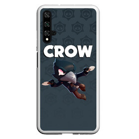 Чехол для Honor 20 с принтом BRAWL STARS CROW в Рязани, Силикон | Область печати: задняя сторона чехла, без боковых панелей | brawl stars | bull | colt | crow | leon | stars | берли | бо | брок | ворон | джесси | динамайк | дэррил | кольт | леон | мортис | нита | пайпер | пенни | поко | пэм | рикошет | спайк | фрэнк | шелли | эль примо