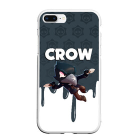 Чехол для iPhone 7Plus/8 Plus матовый с принтом BRAWL STARS CROW в Рязани, Силикон | Область печати: задняя сторона чехла, без боковых панелей | brawl stars | bull | colt | crow | leon | stars | берли | бо | брок | ворон | джесси | динамайк | дэррил | кольт | леон | мортис | нита | пайпер | пенни | поко | пэм | рикошет | спайк | фрэнк | шелли | эль примо