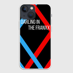 Чехол для iPhone 13 mini с принтом two XX blue red в Рязани,  |  | 02 | anime | darling in the franxx | hiro | manga | zero two | аниме | ахегао | любимый во франксе | манга | милый во франксе | ноль два | хиро