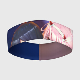 Повязка на голову 3D с принтом Darling pair в Рязани,  |  | 02 | anime | darling in the franxx | hiro | manga | zero two | аниме | ахегао | любимый во франксе | манга | милый во франксе | ноль два | хиро