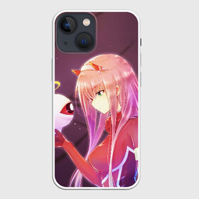 Чехол для iPhone 13 mini с принтом Ноль два глаз в Рязани,  |  | 02 | anime | darling in the franxx | hiro | manga | zero two | аниме | ахегао | любимый во франксе | манга | милый во франксе | ноль два | хиро