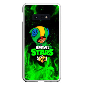 Чехол для Samsung S10E с принтом BRAWL STARS LEON в Рязани, Силикон | Область печати: задняя сторона чехла, без боковых панелей | brawl stars | bull | colt | crow | leon | stars | берли | бо | брок | ворон | джесси | динамайк | дэррил | кольт | леон | мортис | нита | пайпер | пенни | поко | пэм | рикошет | спайк | фрэнк | шелли | эль примо