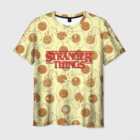 Мужская футболка 3D с принтом Stranger Thing. Pancakes в Рязани, 100% полиэфир | прямой крой, круглый вырез горловины, длина до линии бедер | beyond | eleven | hopper | jane | mike | stranger | things | wheeler | дастин | дела | джейн | загадочные | майк | одиннадцать | очень | события | странные | уилер | хендерсон | хоппер