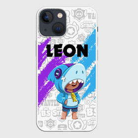 Чехол для iPhone 13 mini с принтом BRAWL STARS LEON SHARK в Рязани,  |  | android | brawl stars | colt | crow | games | leon | penny | poco. | shelly | spike | wanted | брав | бравл старс | звезды | игры | мобильные игры | старс