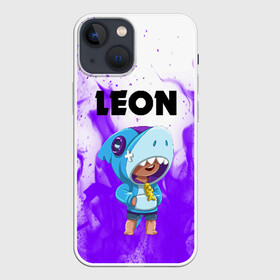 Чехол для iPhone 13 mini с принтом BRAWL STARS LEON SHARK в Рязани,  |  | android | brawl stars | colt | crow | games | leon | penny | poco. | shelly | spike | wanted | брав | бравл старс | звезды | игры | мобильные игры | старс