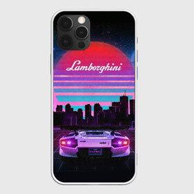 Чехол для iPhone 12 Pro Max с принтом Lamborghini overdrive в Рязани, Силикон |  | Тематика изображения на принте: 80х | 90х | hotlinemimai | outrun | retrowave | synth | synthwave | гонки | дискотека | драйв | ламборгини | ламборджини | неоновые | ретро | светящиеся | скорость