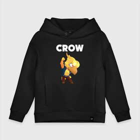 Детское худи Oversize хлопок с принтом BRAWL STARS CROW PHOENIX в Рязани, френч-терри — 70% хлопок, 30% полиэстер. Мягкий теплый начес внутри —100% хлопок | боковые карманы, эластичные манжеты и нижняя кромка, капюшон на магнитной кнопке | android | brawl stars | colt | crow | games | leon | penny | poco. | shelly | spike | wanted | брав | бравл старс | звезды | игры | мобильные игры | старс