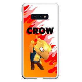 Чехол для Samsung S10E с принтом BRAWL STARS CROW PHOENIX в Рязани, Силикон | Область печати: задняя сторона чехла, без боковых панелей | android | brawl stars | colt | crow | games | leon | penny | poco. | shelly | spike | wanted | брав | бравл старс | звезды | игры | мобильные игры | старс