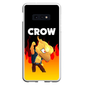 Чехол для Samsung S10E с принтом BRAWL STARS CROW PHOENIX в Рязани, Силикон | Область печати: задняя сторона чехла, без боковых панелей | android | brawl stars | colt | crow | games | leon | penny | poco. | shelly | spike | wanted | брав | бравл старс | звезды | игры | мобильные игры | старс