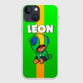 Чехол для iPhone 13 mini с принтом BRAWL STARS LEON (КАПЮШОН) в Рязани,  |  | Тематика изображения на принте: brawl stars | bull | colt | crow | leon | stars | берли | бо | брок | ворон | джесси | динамайк | дэррил | кольт | леон | мортис | нита | пайпер | пенни | поко | пэм | рикошет | спайк | фрэнк | шелли | эль примо