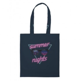 Сумка 3D повседневная с принтом Summer Nights в Рязани, 100% полиэстер | Плотность: 200 г/м2; Размер: 34×35 см; Высота лямок: 30 см | 80 | cyber | game | hotline | hotlinemiami | maiami | music | nights | outrun | retro | retrowave | summer | synth | synthwave | игра | кибер | лето | ночь | ретро