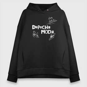 Женское худи Oversize хлопок с принтом Автографы Depeche Mode в Рязани, френч-терри — 70% хлопок, 30% полиэстер. Мягкий теплый начес внутри —100% хлопок | боковые карманы, эластичные манжеты и нижняя кромка, капюшон на магнитной кнопке | Тематика изображения на принте: depeche mode | альтернативный | вестник моды | депеш мод | депешмод | дэйв гаан | индастриал | мартин гор | музыка | новая волна | роза | рок | синти поп | электроник | энди флетчер