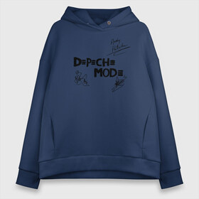 Женское худи Oversize хлопок с принтом Depeche Mode в Рязани, френч-терри — 70% хлопок, 30% полиэстер. Мягкий теплый начес внутри —100% хлопок | боковые карманы, эластичные манжеты и нижняя кромка, капюшон на магнитной кнопке | depeche mode | альтернативный | вестник моды | депеш мод | депешмод | дэйв гаан | индастриал | мартин гор | музыка | новая волна | роза | рок | синти поп | электроник | энди флетчер