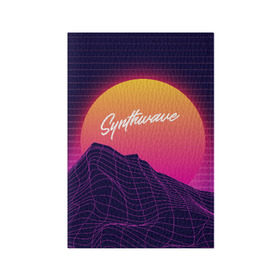 Обложка для паспорта матовая кожа с принтом SYNTHWAVE / RETROWAVE в Рязани, натуральная матовая кожа | размер 19,3 х 13,7 см; прозрачные пластиковые крепления | Тематика изображения на принте: galaxy | geometry | hotline miami | neon | new retro wave | outrun | outrun electro | retro | retrowave | space | synth | synthwave | геометрия | космос | неон | ретро | фигуры | хотлайн майами