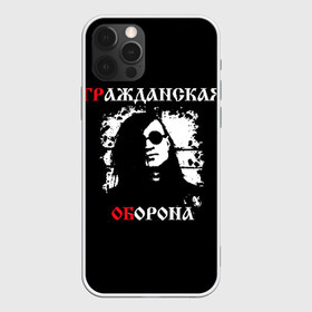 Чехол для iPhone 12 Pro Max с принтом Гр Об + Анархия (спина) в Рязани, Силикон |  | punk | punks not dead | гр.об. | гражданская оборона | гроб | егор летов | панки | хой