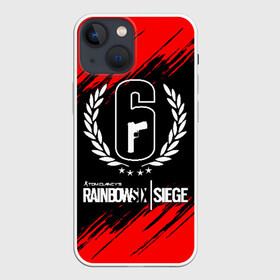 Чехол для iPhone 13 mini с принтом RAINBOW SIX | SIEGE в Рязани,  |  | 6 | outbreak | rainbow | rainbow six siege | six | tom clancys | радуга осада | том клэнси