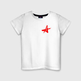 Детская футболка хлопок с принтом АлисА в Рязани, 100% хлопок | круглый вырез горловины, полуприлегающий силуэт, длина до линии бедер | alisa | rock | ussr | алиса | алиса группа | константин кинчев | рок | ссср