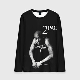 Мужской лонгслив 3D с принтом 2pac в Рязани, 100% полиэстер | длинные рукава, круглый вырез горловины, полуприлегающий силуэт | 2pac | changes | nigga | oldschool | pac | rap | нигга | олдскулл | пак | рэп | тупак