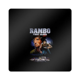 Магнит виниловый Квадрат с принтом Rambo: First Blood в Рязани, полимерный материал с магнитным слоем | размер 9*9 см, закругленные углы | Тематика изображения на принте: action | army | blood | first | john | last | rambo | stallone | states | sylvester | united | usa | армия | боевик | джон | кровь | первая | последняя | рэмбо | сильвестр | сталлоне | сша