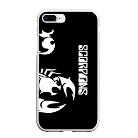 Чехол для iPhone 7Plus/8 Plus матовый с принтом SCORPIONS СКОРПИОНС в Рязани, Силикон | Область печати: задняя сторона чехла, без боковых панелей | black | scorpions | клаус майне | маттиас ябс | микки ди | павел мончивода | рудольф шенкер | скорпион | скорпионс | чёрный