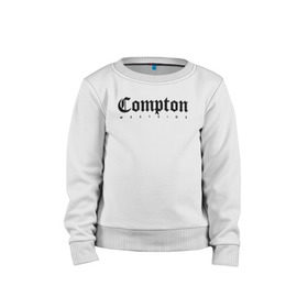 Детский свитшот хлопок с принтом Compton west side в Рязани, 100% хлопок | круглый вырез горловины, эластичные манжеты, пояс и воротник | Тематика изображения на принте: compton | west side | вест сайд | вестсайд | западная сторона | западное побережье | калифорния | комптон | лос анджелес | надпись | реп | реперская | рэп