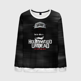 Мужской свитшот 3D с принтом Hollywood Undead в Рязани, 100% полиэстер с мягким внутренним слоем | круглый вырез горловины, мягкая резинка на манжетах и поясе, свободная посадка по фигуре | charlie scene | danny | funny man | hollywood undead | hu | j dog | johnny 3 tears | андед | голивуд | голливудская | группа | гу | нежить | реп | рок | рэп | рэпкор | ундед | ундэ