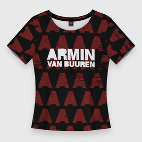 Женская футболка 3D Slim с принтом Armin van Buuren в Рязани,  |  | a state of trance | armin | armin van buuren | asot | van buuren | армин | армин ван бюрен | ван бюрен