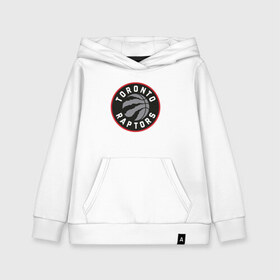 Детская толстовка хлопок с принтом Toronto Raptors Logo в Рязани, 100% хлопок | Круглый горловой вырез, эластичные манжеты, пояс, капюшен | nba | raptors | toronto | toronto raptors | баскетбол | нба | рапторс | рэпторс | спорт | торонто | торонто рапторс | торонто рэпторс