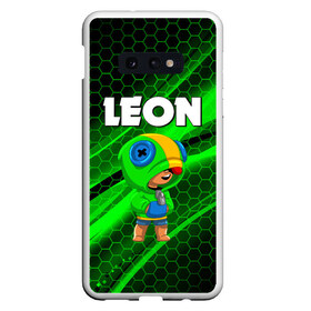 Чехол для Samsung S10E с принтом BRAWL STARS LEON в Рязани, Силикон | Область печати: задняя сторона чехла, без боковых панелей | brawl stars | bull | colt | crow | leon | stars | берли | бо | брок | ворон | джесси | динамайк | дэррил | кольт | леон | мортис | нита | пайпер | пенни | поко | пэм | рикошет | спайк | фрэнк | шелли | эль примо