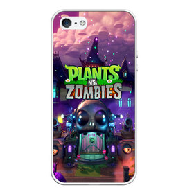 Чехол для iPhone 5/5S матовый с принтом PLANTS VS ZOMBIES в Рязани, Силикон | Область печати: задняя сторона чехла, без боковых панелей | garden warfare | pl | plants | plants vs. zombies | plants vs. zombies: garden warfare | popcap | zombies | кактус | картошка | подсолнух | растения против зомби | сад