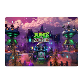 Магнитный плакат 3Х2 с принтом PLANTS VS ZOMBIES в Рязани, Полимерный материал с магнитным слоем | 6 деталей размером 9*9 см | garden warfare | pl | plants | plants vs. zombies | plants vs. zombies: garden warfare | popcap | zombies | кактус | картошка | подсолнух | растения против зомби | сад