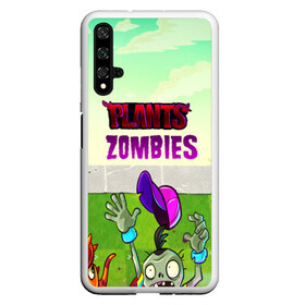 Чехол для Honor 20 с принтом PLANTS VS ZOMBIES в Рязани, Силикон | Область печати: задняя сторона чехла, без боковых панелей | Тематика изображения на принте: garden warfare | pl | plants | plants vs. zombies | plants vs. zombies: garden warfare | popcap | zombies | кактус | картошка | подсолнух | растения против зомби | сад