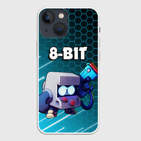 Чехол для iPhone 13 mini с принтом BRAWL STARS 8 BIT в Рязани,  |  | 8 bit | 8 бит. | 8bit | 8бит | android | brawl stars | colt | crow | games | leon | penny | poco | shelly | spike | wanted | брав | бравл старс | звезды | игры | мобильные игры | старс