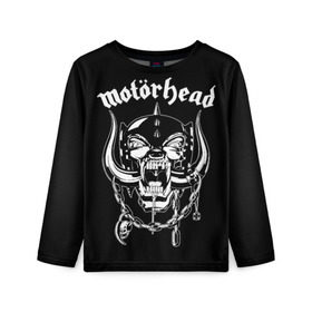 Детский лонгслив 3D с принтом MOTORHEAD в Рязани, 100% полиэстер | длинные рукава, круглый вырез горловины, полуприлегающий силуэт
 | 3d | abstraction | geometry | hexagon | neon | paints | stripes | texture | triangle | абстракция | брызги | геометрия | краски | неон | неоновый | соты | текстура