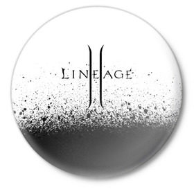 Значок с принтом LINEAGE 2 в Рязани,  металл | круглая форма, металлическая застежка в виде булавки | armor | characters | erak note | kim sung hwan | lineage | lineage 2 | lineage antharas | lineage eternal | minimalism | shield | twilight resistance | warrior | персонажи