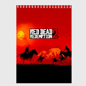 Скетчбук с принтом RDR 2 в Рязани, 100% бумага
 | 48 листов, плотность листов — 100 г/м2, плотность картонной обложки — 250 г/м2. Листы скреплены сверху удобной пружинной спиралью | arthur morgan | cowboy | online | red dead online | red dead redemption 2 | rockstar games | wild west | артур морган | бандит | вестерн | винтовка | дикий запад | ковбой | рокстар