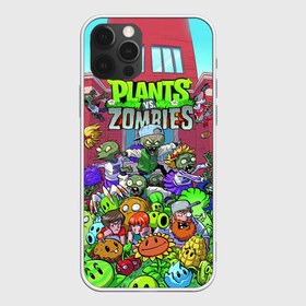 Чехол для iPhone 12 Pro Max с принтом PLANTS VS ZOMBIES в Рязани, Силикон |  | battle | plants | plants vs zombies | pvsz | vs | zombies | растения против зомби