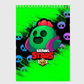 Скетчбук с принтом Brawl Stars [1] в Рязани, 100% бумага
 | 48 листов, плотность листов — 100 г/м2, плотность картонной обложки — 250 г/м2. Листы скреплены сверху удобной пружинной спиралью | android | brawl | brawl stars | clash | clash royale | game | royale | stars | андроид | игра | мобильные игры | спайк