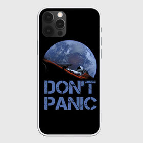 Чехол для iPhone 12 Pro Max с принтом Dont Panic в Рязани, Силикон |  | Тематика изображения на принте: 2022 | cat | elon | galaxy | mars | moon | musk | nasa | space | spacex | tesla | вселенная | галактика | звезды | илон | космонавт | космос | луна | марс | маск | наса | скафандр | тесла