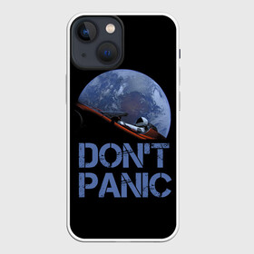 Чехол для iPhone 13 mini с принтом Dont Panic в Рязани,  |  | 2022 | cat | elon | galaxy | mars | moon | musk | nasa | space | spacex | tesla | вселенная | галактика | звезды | илон | космонавт | космос | луна | марс | маск | наса | скафандр | тесла